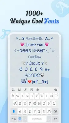 Cool Fonts - Keyboard & Themes android App screenshot 5